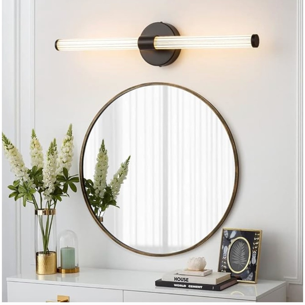 Modern Bathroom Black Matte LED sconce